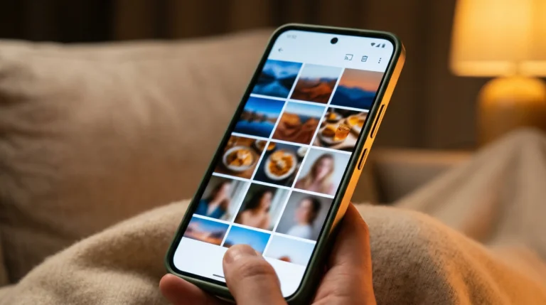 Google Photos app showing memories grid on Android phone screen