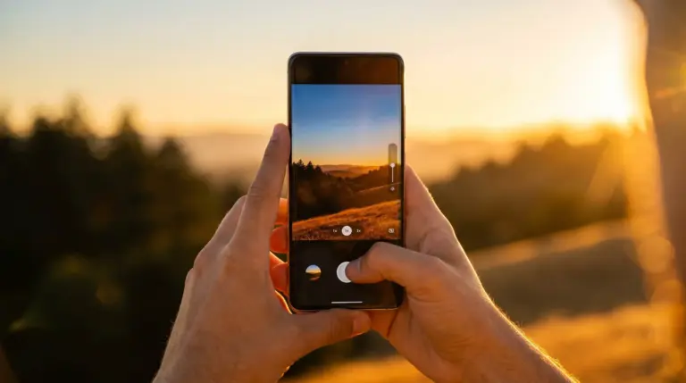 Taking better photos with Android phone camera in natural light
